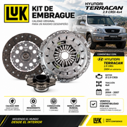 Kit Embrague LuK Hyundai Terracan 2.9 CRDi 4x4 2004-2007