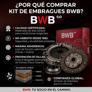 Kit Embrague Isuzu NPR 4.8 2003+ NKR 3.0 2007+ Borg Warner
