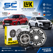 Kit Embrague LuK Chery Tiggo 7 1.5 Turbo 2018-2022 / Tiggo 8 1.5 Turbo 2019-2022