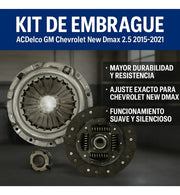 Kit De Embrague Acdelco Gm Chevrolet Dmax 2.5 2015-2021