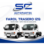 Farol Trasero Der Isuzu Nkr Npr 1985 En Adelante