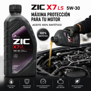 Aceite Motor 5W-30 Full Sintético ZIC X7 LS 1 Litro