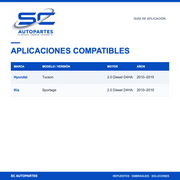 Kit Embrague LuK Hyundai Tucson / Kia Sportage 2.0 Diesel 2010-2015